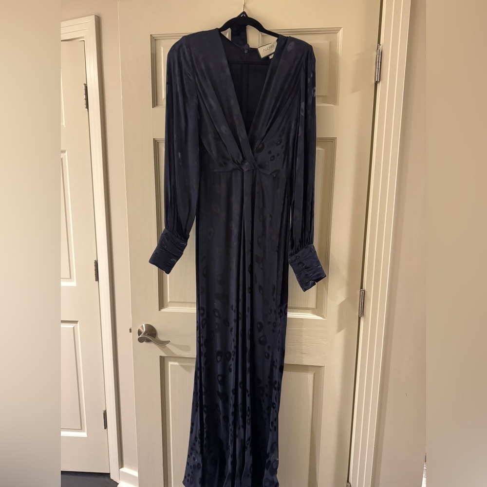 Alexis Midnight Blue Long Sleeve Jumpsuit